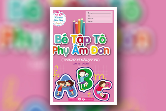 Bé tập tô phụ âm đơn