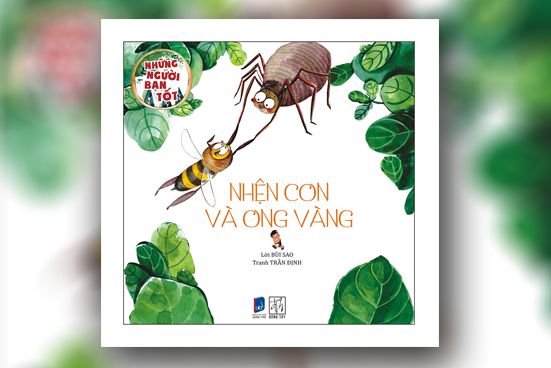 Nhện con và ong vàng