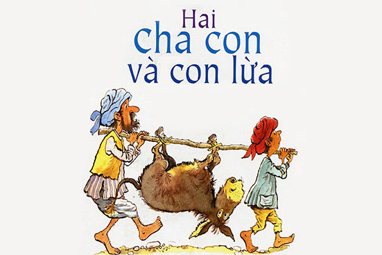 Hai cha con và con lừa