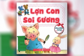 Lợn con soi gương