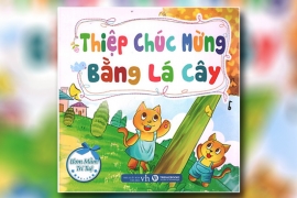 Thiệp chúc mừng bằng lá cây