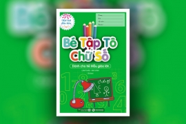 Bé tập tô chữ số