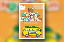 Bé tập tô nguyên âm